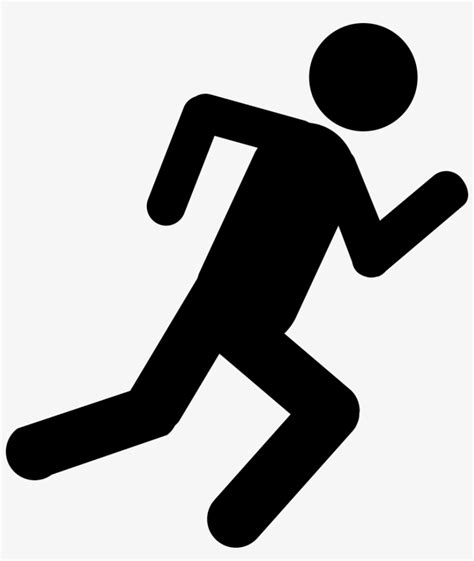 stick figure running|clip art of stick person running.